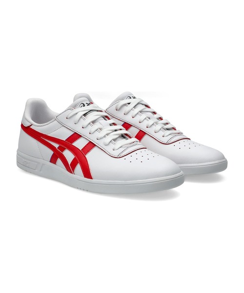 ASICS(アシックス)の「GEL-VICKKA PRO / ゲルビッカー プロ(スニーカー・メンズ・ホワイト×レッド・23.5/26/24/23/25/28.5/28/25.5/27.5/27/26.5/24.5/29)」の1枚目の写真