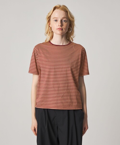 Steven Alan(スティーブンアラン)の「<Steven Alan>ボーダー プルオーバー(Tシャツ/カットソー・レディース・ダークオレンジ/ライトブルー・FREE)」の15枚目の写真