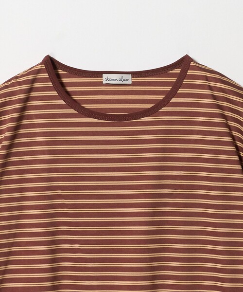 Steven Alan(スティーブンアラン)の「<Steven Alan>ボーダー プルオーバー(Tシャツ/カットソー・レディース・ダークオレンジ/ライトブルー・FREE)」の6枚目の写真