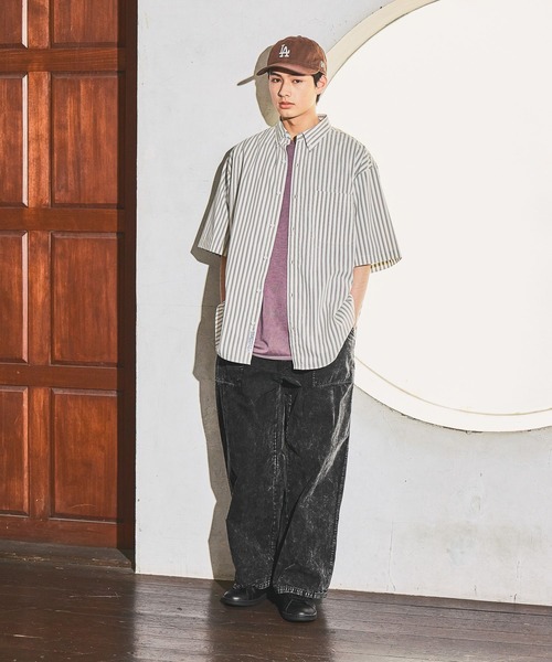 niko and...(ニコアンド)の「ケミカルベイカーパンツ(その他パンツ・メンズ・ブルー/ブラック/ブラウン・MEDIUM/LARGE)」の1枚目の写真