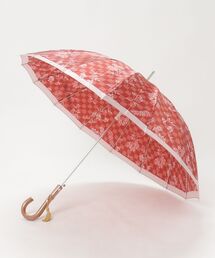 L.E.D.BITES（エルイーディーバイツ）の「16本骨　切り替え小花柄B　タッセル付き　ジャンプ傘（長傘）」
