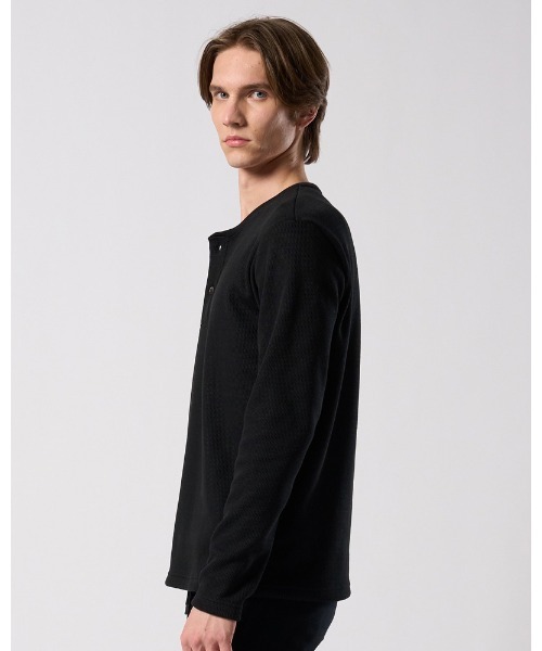 wjk(ダヴルジェイケイ)の「back boa thermal henley L/S(Tシャツ/カットソー・メンズ・ブラック/ライトグレー/ホワイト・X-LARGE/LARGE/MEDIUM/SMALL)」の15枚目の写真