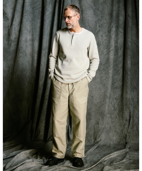 wjk(ダヴルジェイケイ)の「back boa thermal henley L/S(Tシャツ/カットソー・メンズ・ブラック/ライトグレー/ホワイト・X-LARGE/LARGE/MEDIUM/SMALL)」の17枚目の写真