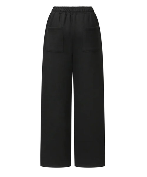 MUCENT（ムセント）の「◇MUCENT◇ブランド直輸入正規品/モエン クロス レザー パッチ スウェットパンツ 男女共用 MOEN CROSS LEATHER PATCH SWEAT PANTS UNISEX（スウェットパンツ・レディース・ブラック/グレー・FREE）」の10枚目の写真