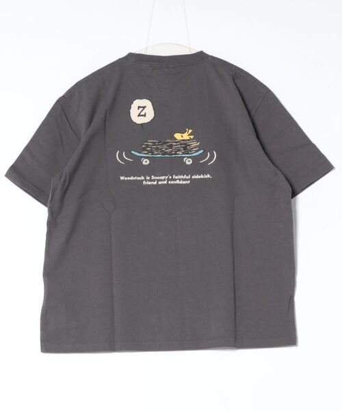 NutmegMills（ナツメグミルズ）の「【NUTMEG/ナツメグ】　PeanutsスケボーＴ（Tシャツ/カットソー・メンズ・チャコール/ブラック/ネイビー/グレー/ホワイト・LL/M/L）」の6枚目の写真