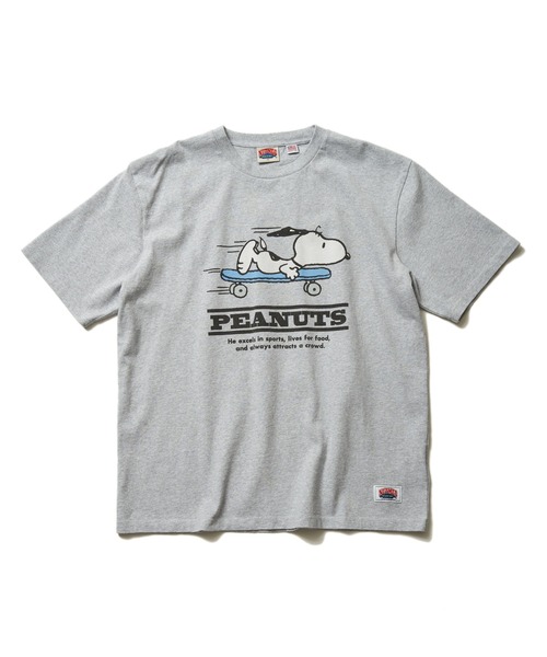 NutmegMills（ナツメグミルズ）の「【NUTMEG/ナツメグ】　PeanutsスケボーＴ（Tシャツ/カットソー・メンズ・チャコール/ブラック/ネイビー/グレー/ホワイト・LL/M/L）」の17枚目の写真