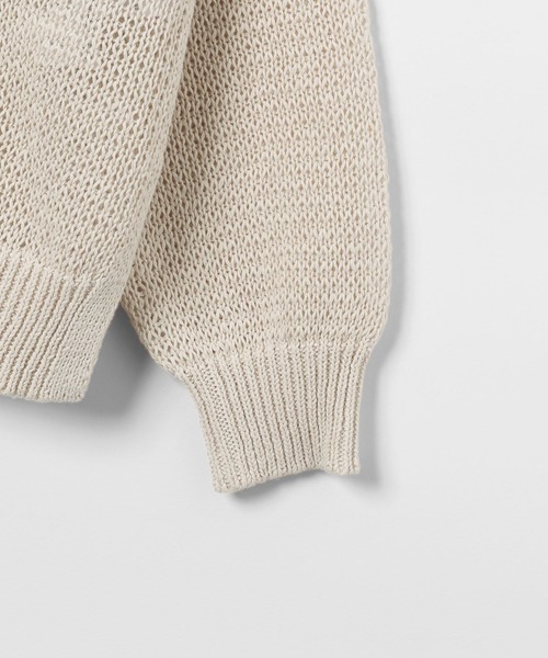 GLOBAL WORK（グローバルワーク）の「ペーパーヤーンニットカーディガン長袖/646688（カーディガン/ボレロ・レディース・ライトブルー/ナチュラル/ダークブラウン/カーキ系・LARGE/MEDIUM）」の8枚目の写真