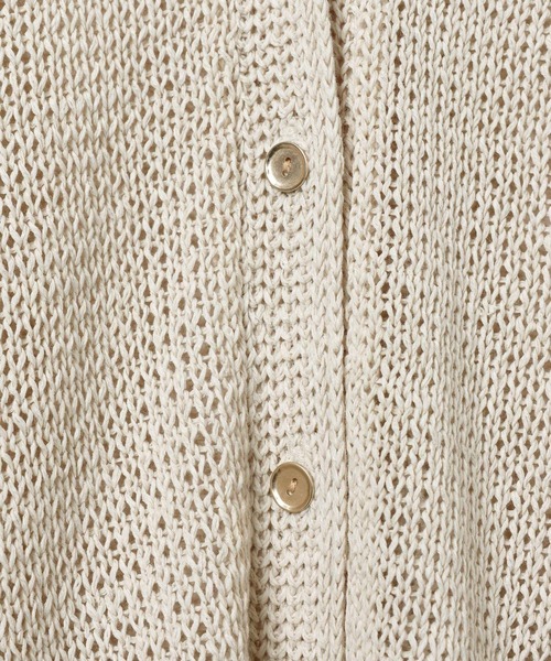 GLOBAL WORK（グローバルワーク）の「ペーパーヤーンニットカーディガン長袖/646688（カーディガン/ボレロ・レディース・ライトブルー/ナチュラル/ダークブラウン/カーキ系・LARGE/MEDIUM）」の12枚目の写真