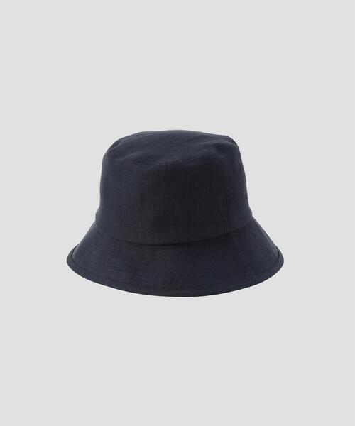 MARGARET HOWELL(マーガレットハウエル)の「HIGH DENSE LINEN TWILL(ハット・レディース・チャコール/ナチュラル・FREE)」の4枚目の写真