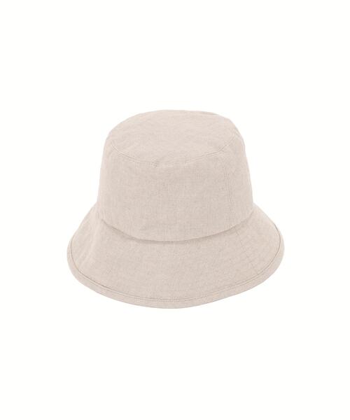 MARGARET HOWELL(マーガレットハウエル)の「HIGH DENSE LINEN TWILL(ハット・レディース・チャコール/ナチュラル・FREE)」の5枚目の写真