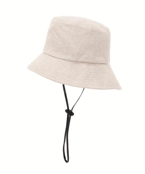MARGARET HOWELL(マーガレットハウエル)の「HIGH DENSE LINEN TWILL(ハット・レディース・チャコール/ナチュラル・FREE)」の6枚目の写真