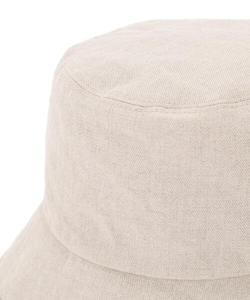 MARGARET HOWELL(マーガレットハウエル)の「HIGH DENSE LINEN TWILL(ハット・レディース・チャコール/ナチュラル・FREE)」の7枚目の写真