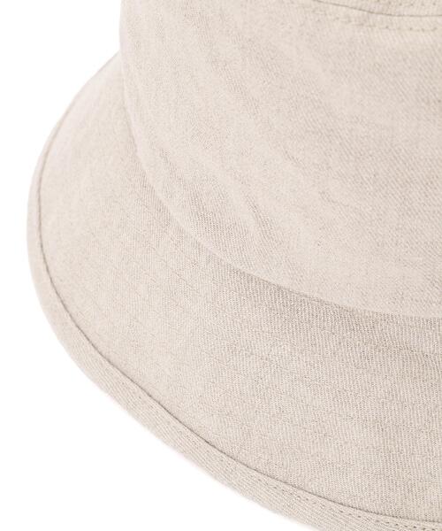 MARGARET HOWELL(マーガレットハウエル)の「HIGH DENSE LINEN TWILL(ハット・レディース・チャコール/ナチュラル・FREE)」の8枚目の写真
