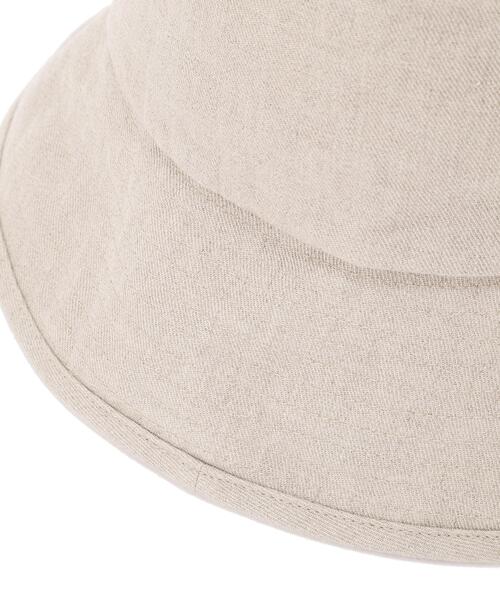 MARGARET HOWELL(マーガレットハウエル)の「HIGH DENSE LINEN TWILL(ハット・レディース・チャコール/ナチュラル・FREE)」の9枚目の写真