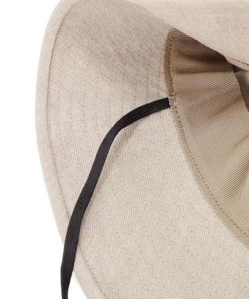 MARGARET HOWELL(マーガレットハウエル)の「HIGH DENSE LINEN TWILL(ハット・レディース・チャコール/ナチュラル・FREE)」の11枚目の写真