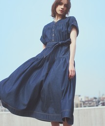 STRAWBERRY-FIELDS | スーパーライトデニム_ライトデニムワンピース(ワンピース)