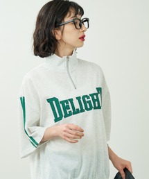 A.D.C.L. | ロゴ刺繍＆ライン ハーフジッププルオーバー(Tシャツ/カットソー)