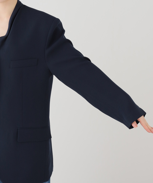 journal standard L'essage（ジャーナルスタンダードレサージュ）の「RECTO/レクト FLUID SUIT JACKET (NAVY) ジャケット RW26SWJK001NV（その他アウター・レディース・ネイビー・SMALL）」の4枚目の写真
