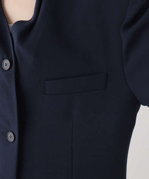 journal standard L'essage（ジャーナルスタンダードレサージュ）の「RECTO/レクト FLUID SUIT JACKET (NAVY) ジャケット RW26SWJK001NV（その他アウター・レディース・ネイビー・SMALL）」の6枚目の写真