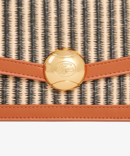 LACOSTE（ラコステ）の「サマーパック テニスボールモチーフフラップバッグ（ハンドバッグ・レディース・ライトブラウン・FREE）」の6枚目の写真