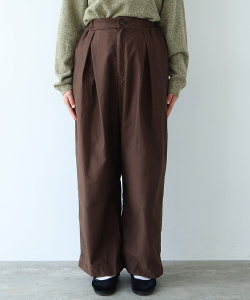 bulle de savon(ビュルデサボン)の「モールスキン ワイド パンツ(その他パンツ・レディース・ネイビー/アイボリー/ブラウン・FREE)」の18枚目の写真