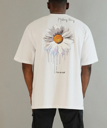 BEOM（ボム）の「メルティングデイジー 特殊綿 オーバーサイズTシャツ ホワイト（Tシャツ/カットソー）」
