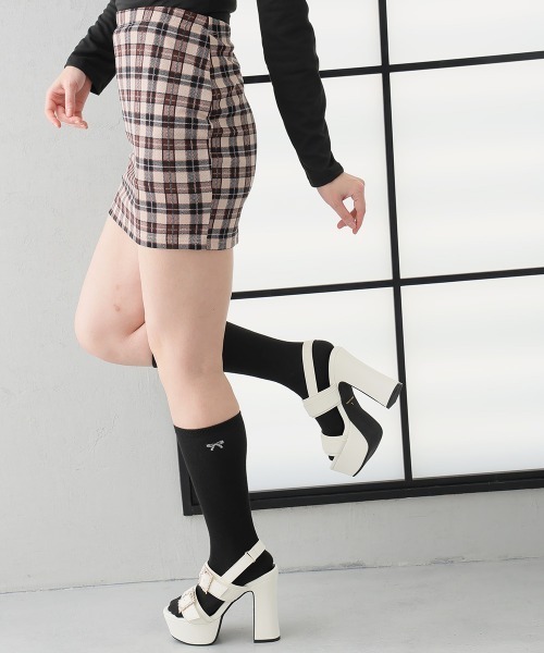 DEMETER(デメテル)の「厚底 ビジューベルト ベルクロ バックバンドサンダル(サンダル・レディース・ブラック/アイボリー・S/M/L/LL)」の22枚目の写真