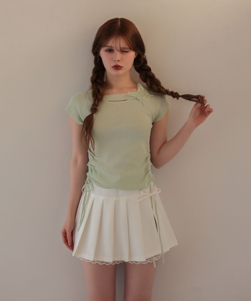 Butterfly Iris knit tops — вязаный топ с ирисовым узором