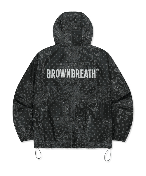 BROWNBREATH（ブラウンブレス）の「PAISLEY ANORAK - BLACK（ナイロンジャケット・レディース・その他・SMALL/MEDIUM/LARGE/X-LARGE）」の2枚目の写真