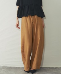 綿リネンドロストワイドパンツ