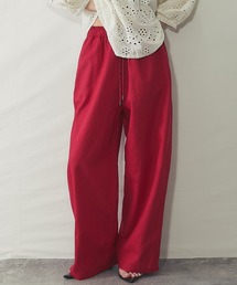 綿リネンドロストワイドパンツ