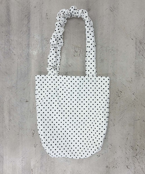 frunco(フランコ)の「【ZOZOTOWN限定】ドットギャザートートBAG(トートバッグ・レディース・ホワイト・FREE)」の12枚目の写真