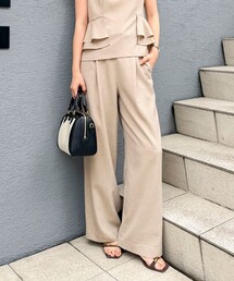 NOLLEY’S | 《セットアップ対応》ウォッシャブル麻調ワイドパンツ(その他パンツ)