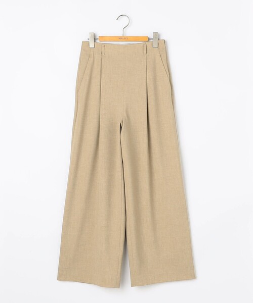 NOLLEY’S（ノーリーズ）の「《セットアップ対応》ウォッシャブル麻調ワイドパンツ（その他パンツ・レディース・ベージュ/ネイビー・38/36/34）」の19枚目の写真