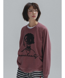Vintage Muse Raglan Sweatshirt_PINK