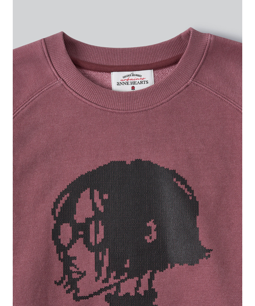ANNEHEARTS(アンハーツ)の「Vintage Muse Raglan Sweatshirt_PINK(スウェット・レディース・その他・MEDIUM/SMALL)」の5枚目の写真