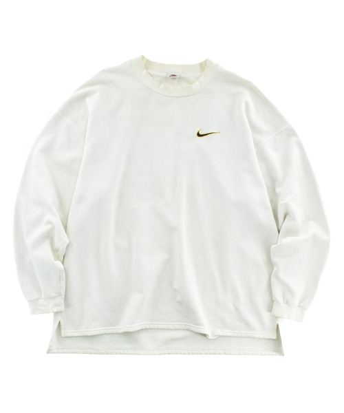 NIKE(ナイキ)の「【USED】90’s NIKE swooshロゴ スウェット(スウェット・メンズ・ホワイト・XX-LARGE)」の1枚目の写真