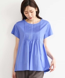 MK MICHEL KLEIN | [接触冷感/洗える]シルケット天竺Aラインカットソー(Tシャツ/カットソー)