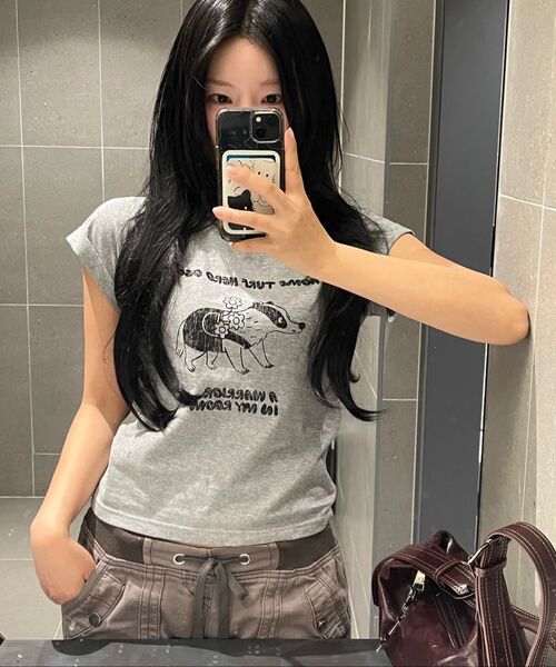 BLUESUNFLOWER(ブルーサンフラワー)の「オソリロールアップTシャツ(Tシャツ/カットソー・レディース・その他・WOMENS S/MENS M)」の7枚目の写真