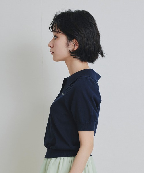 REDYAZEL(レディアゼル)の「パフスリーブポロニットプルオーバー(ニット/セーター・レディース・レッド系その他/グリーン/ホワイト/オレンジ/ネイビー・FREE)」の20枚目の写真