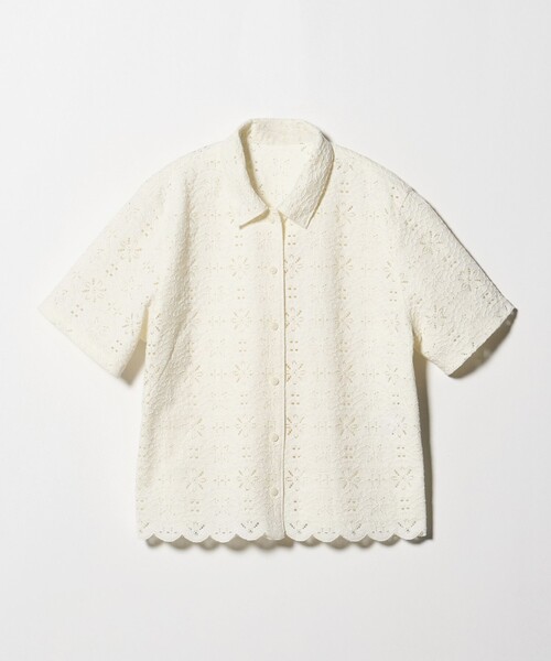Steven Alan（スティーブンアラン）の「＜Steven Alan＞レース ショートスリーブ シャツ（シャツ/ブラウス・レディース・ブラック/オフホワイト・S/M）」の9枚目の写真