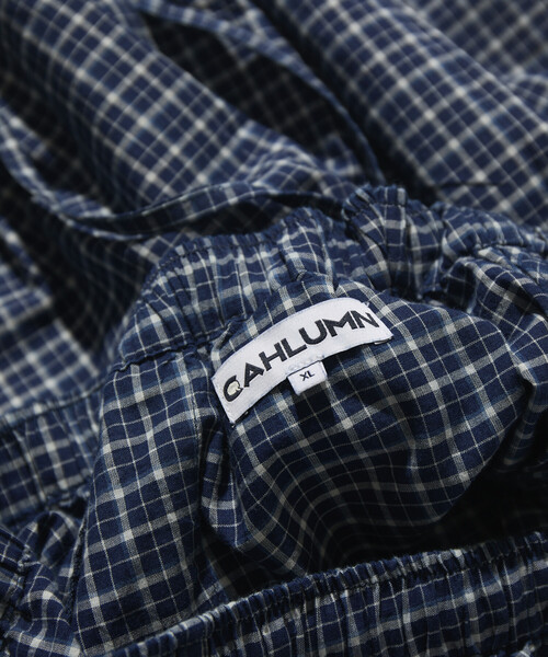 CAHLUMN(カウラム)の「CAHLUMN/カウラム Indigo Madras Check Cropped Easy Pant(その他パンツ・メンズ・ネイビー・MEDIUM/LARGE/X-LARGE/XX-LARGE)」の7枚目の写真