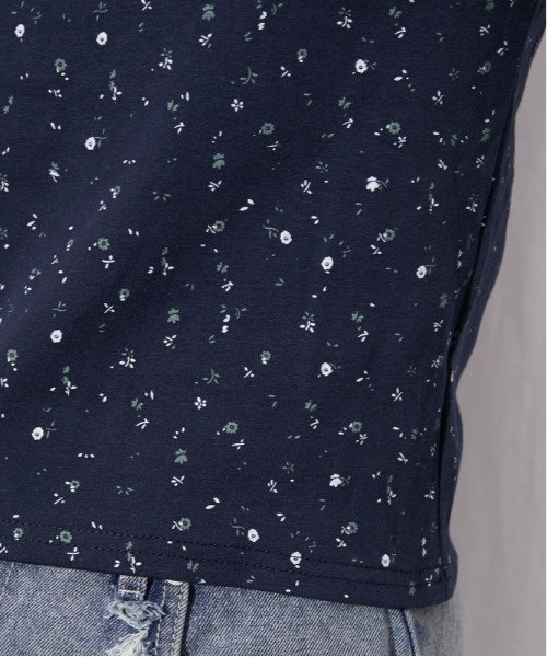 GORGE(ゴージ)の「《フラワー総柄×ロゴ刺繍》カットソー/Y2K韓国ガーリー/春夏秋/全3色(Tシャツ/カットソー・レディース・イエロー/ネイビー/ライトグレー・F)」の17枚目の写真