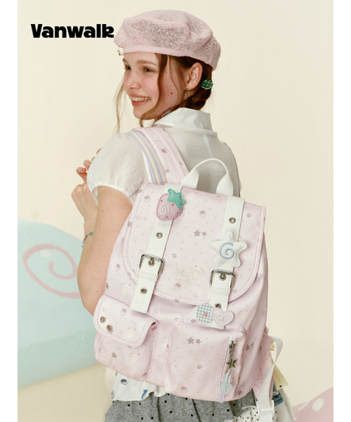 VANWALK（バンウォーク）の「Baby Pocket Backpack [Pink]（バックパック/リュック・レディース・ピンク・FREE）」の3枚目の写真
