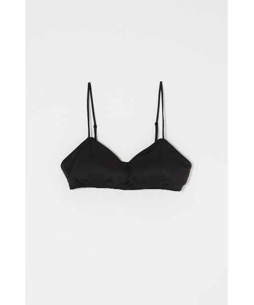 MOUSSY(マウジー)の「SATIN BRA トップス(ブラジャー・レディース・アイボリー/ブラック・FREE)」の2枚目の写真
