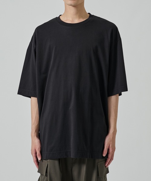 KANEMASA PHIL.(カネマサフィル)の「【KANEMASA PHIL.】36G Low Twist Garment Dye S/S Tee(Tシャツ/カットソー・メンズ・ブラック・M)」の3枚目の写真