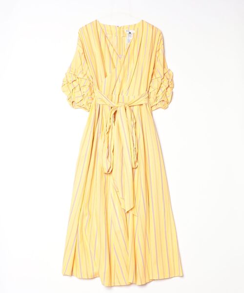 DOUBLE STANDARD CLOTHING(ダブルスタンダードクロージング)の「カシュクールボリュームスリーブワンピース(ワンピース・レディース・イエロー・38/36)」の16枚目の写真