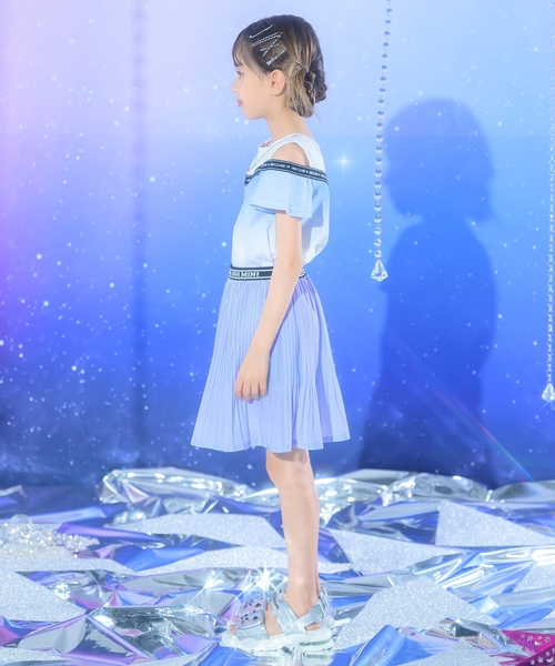 ANNA SUI mini（アナスイ・ミニ）の「風をまとう グラデーションプリーツスカパン（その他パンツ・キッズ・ラベンダー/サックスブルー・150cm/120cm/140cm/130cm/160cm）」の5枚目の写真