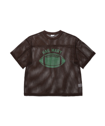 ANGLAN（アングラン）の「Hail Mary Mesh Tee - Brown（Tシャツ/カットソー）」
