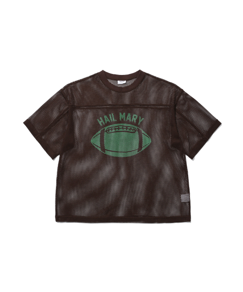 ANGLAN(アングラン)の「Hail Mary Mesh Tee - Brown(Tシャツ/カットソー・メンズ・その他・ONE SIZE)」の1枚目の写真